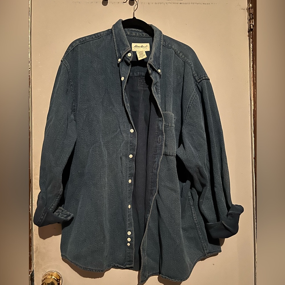 Vintage Eddie Bauer Heavy Duty Jean Shirt